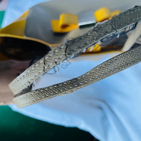 Ivanka Trump Top Handle Tote Tan Yellow Gold Hardware Large Handbags Yellow Bow - Picture 14 of 16